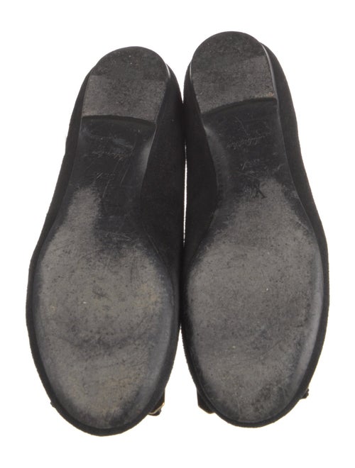 Louis Vuitton Suede Bow Accents Flats