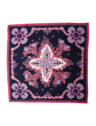 Louis Vuitton Coral Silk Scarf