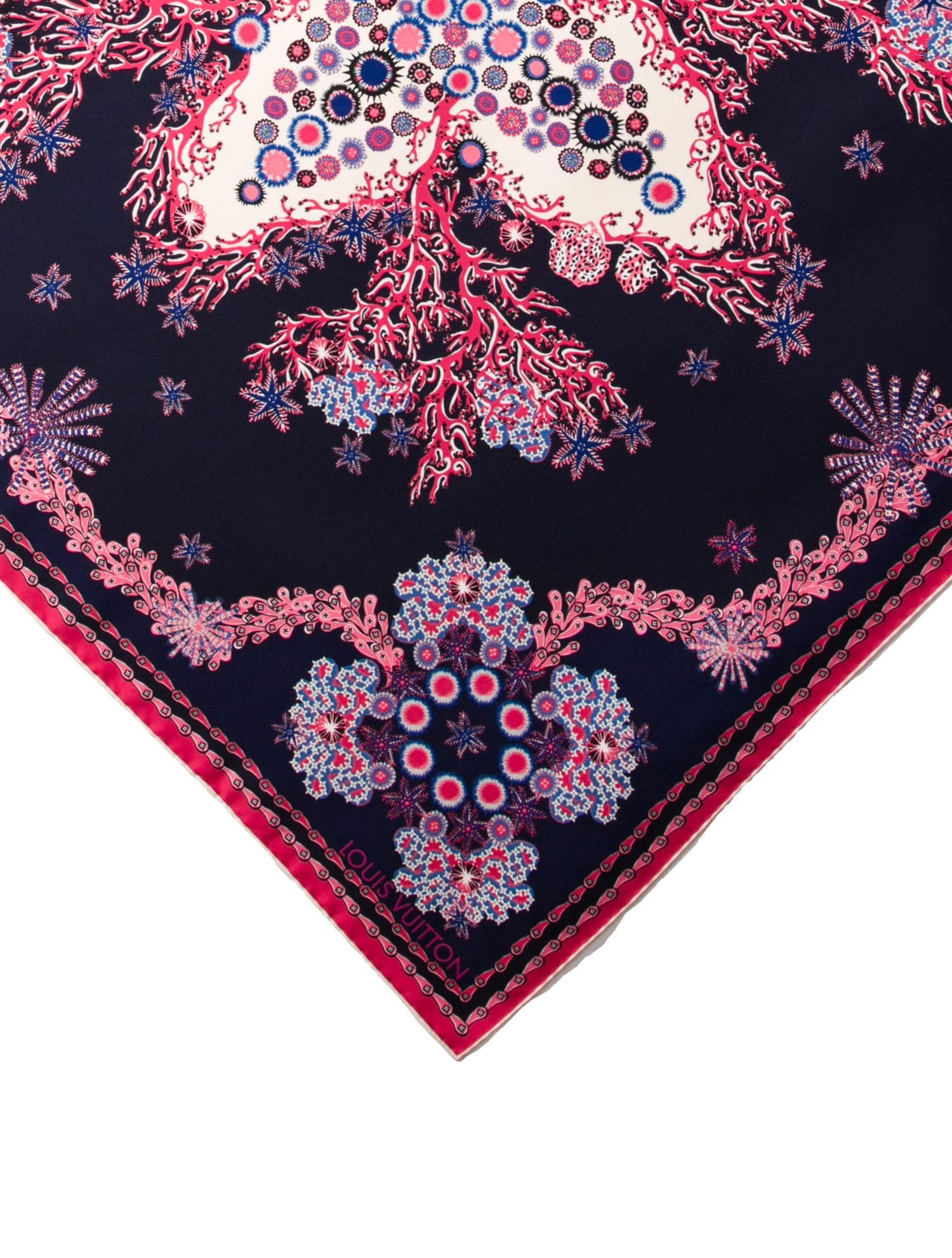 Louis Vuitton Coral Silk Scarf