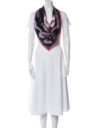 Louis Vuitton Coral Silk Scarf