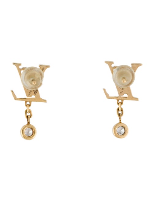Louis Vuitton 18K Diamond Idylle Blossom LV Stud Earrings