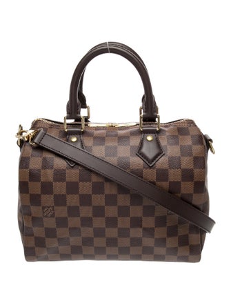 Louis Vuitton Damier Ebene Speedy Bandouliere 25