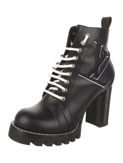 Louis Vuitton LV Monogram Leather Combat Boots