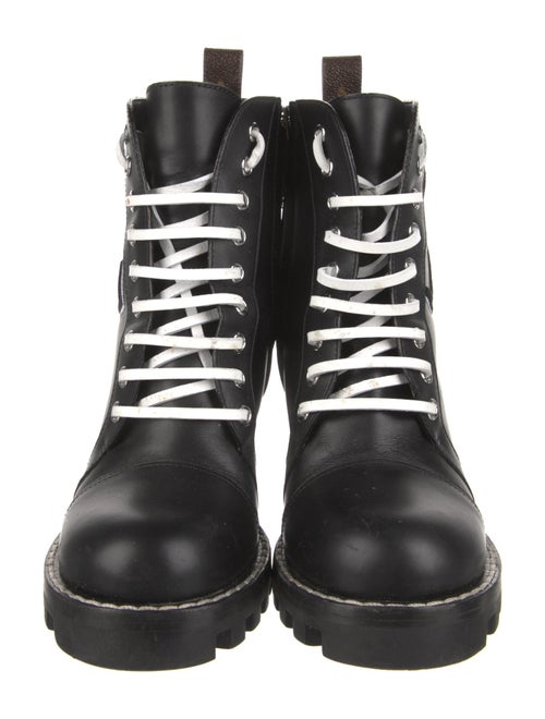 Louis Vuitton LV Monogram Leather Combat Boots