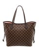 Louis Vuitton Damier Ebene Neverfull w/Pouch MM