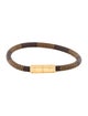 Louis Vuitton Leather Damier Keep It Wrap Bracelet