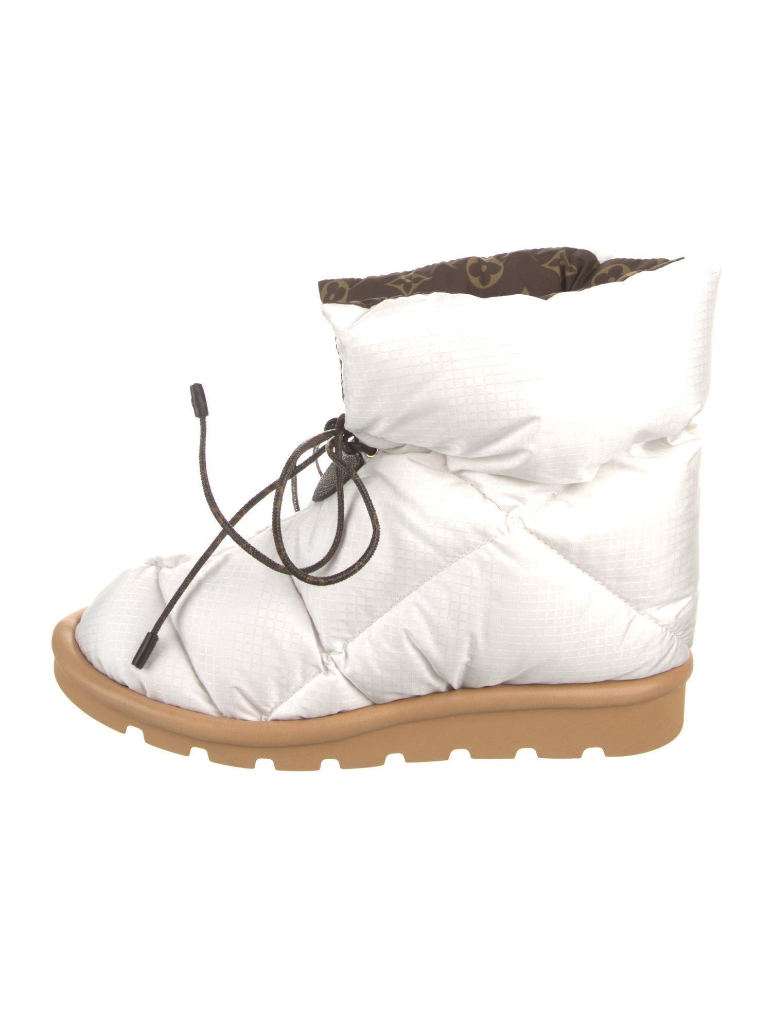 Louis Vuitton LV Monogram Nylon Lace-Up Boots w/ Tags