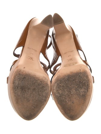 Louis Vuitton Patent Leather T-Strap Sandals