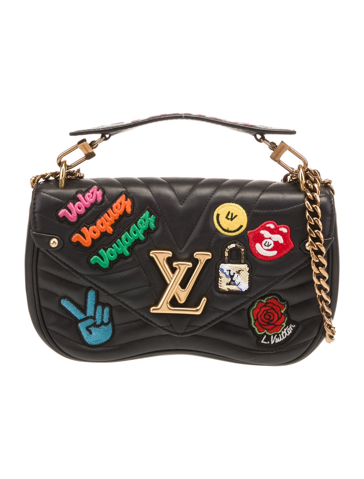 Louis Vuitton Leather New Wave Patches MM