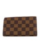 Louis Vuitton Damier Ebene Pattern Coated Canvas Trifold Wallet