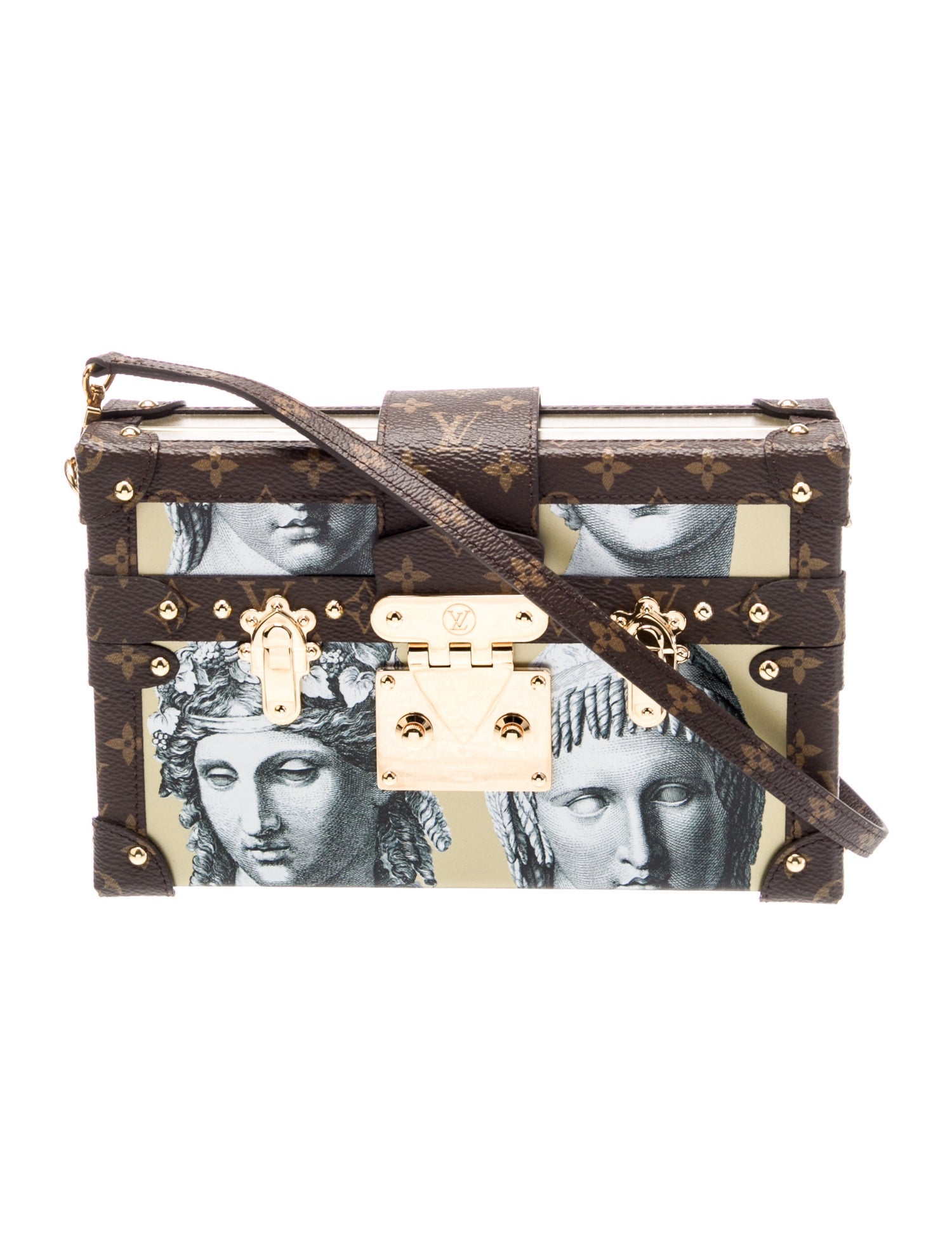 Louis Vuitton x FORNASETTI LV Monogram Faded Portrait Petite Malle