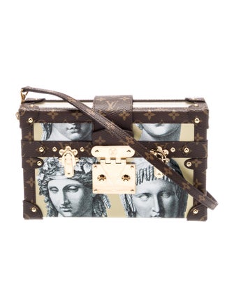 Louis Vuitton x FORNASETTI LV Monogram Faded Portrait Petite Malle