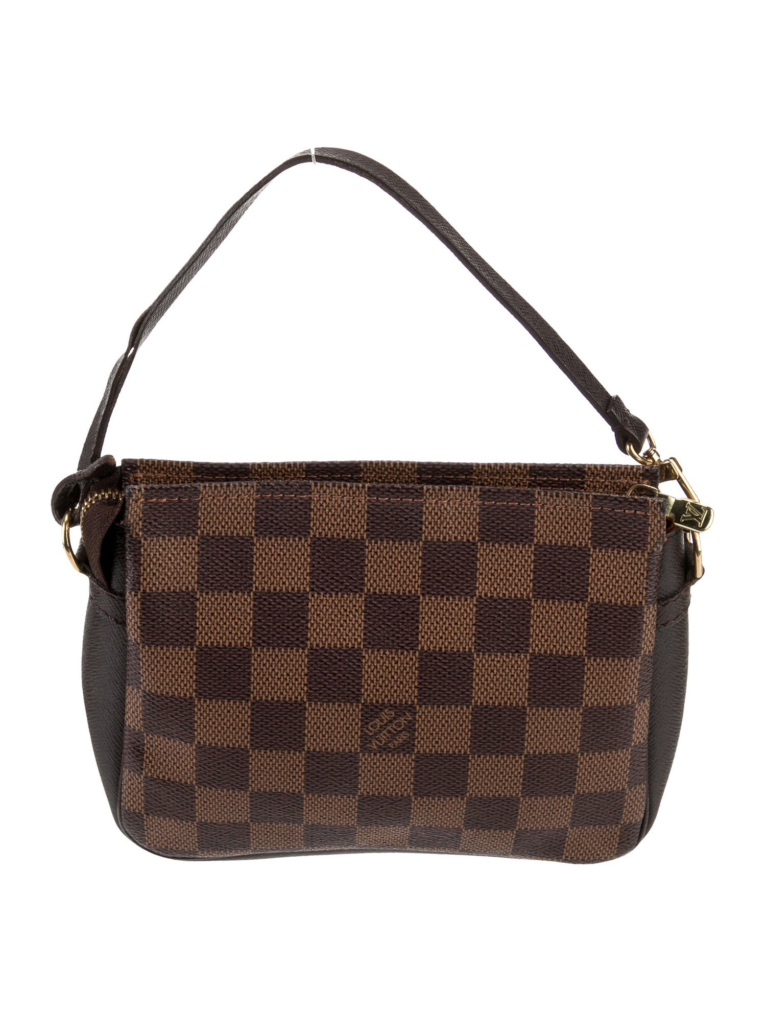 Louis Vuitton Damier Ebene Trousse Makeup Pouch Vintage - Brown 