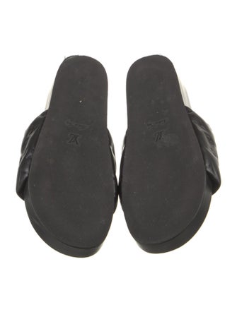 Louis Vuitton Monogram Pattern Leather Slides