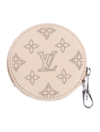 Louis Vuitton Perforated Monogram Mahina Leather Round Coin Purse