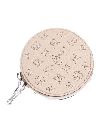 Louis Vuitton Perforated Monogram Mahina Leather Round Coin Purse
