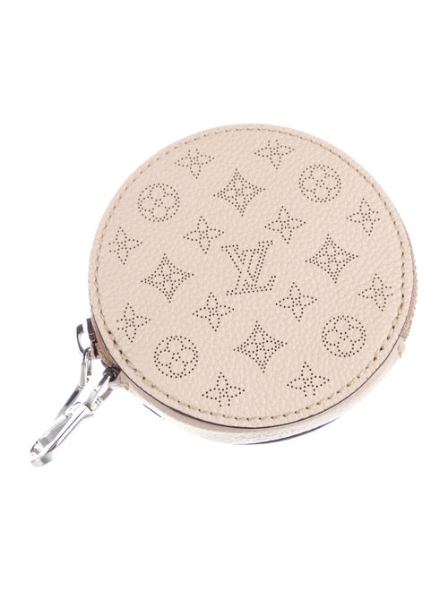 Louis Vuitton Perforated Monogram Mahina Leather Round Coin Purse