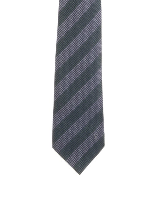 Louis Vuitton blue and green tie