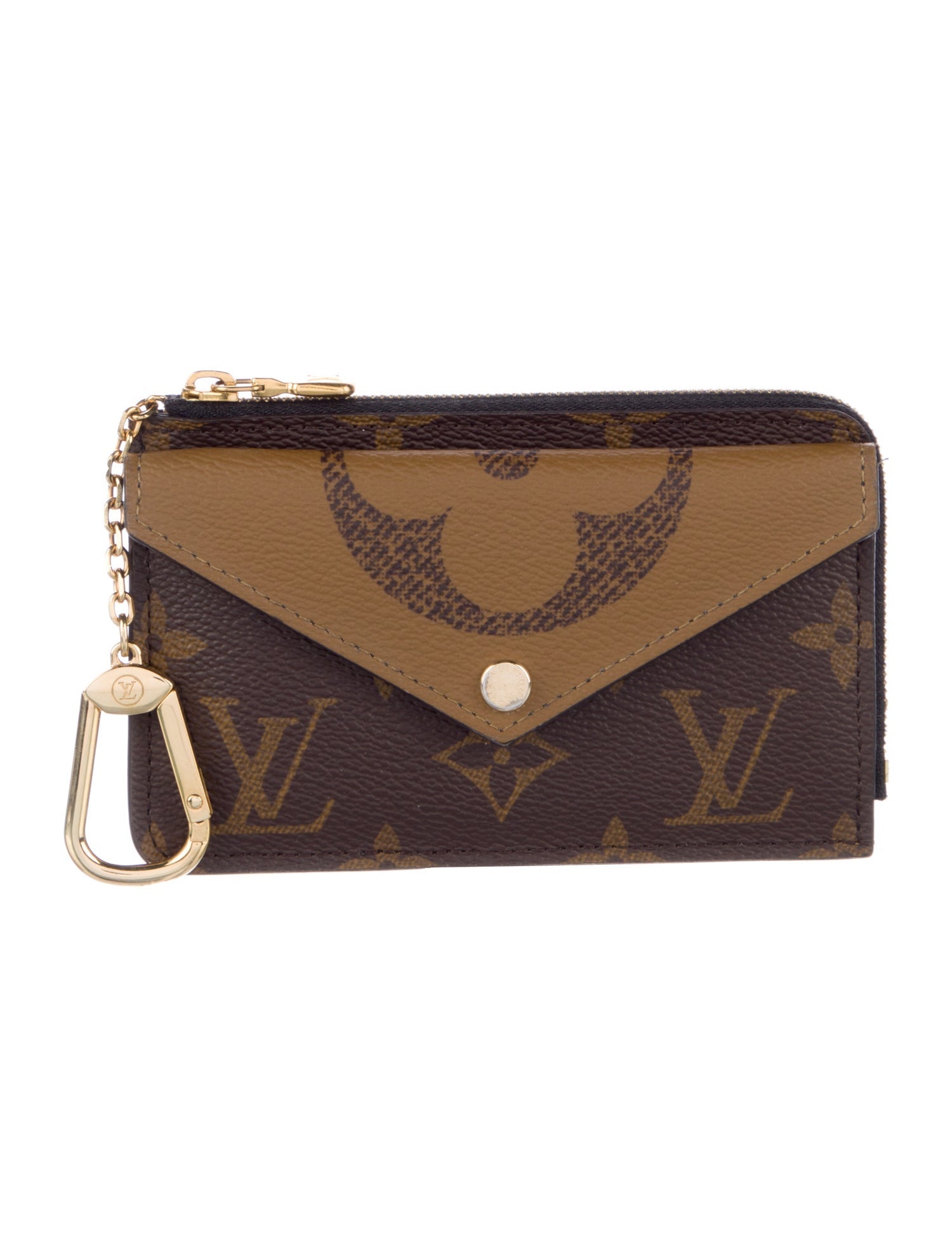 Louis Vuitton LV Monogram Coated Canvas Card Holder Recto Verso