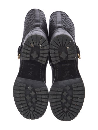 Louis Vuitton 2013 LV Monogram Moto Boots