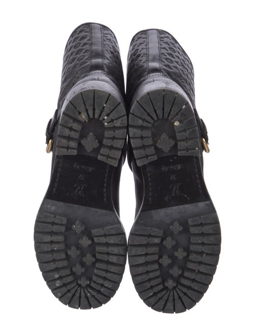 Louis Vuitton 2013 LV Monogram Moto Boots