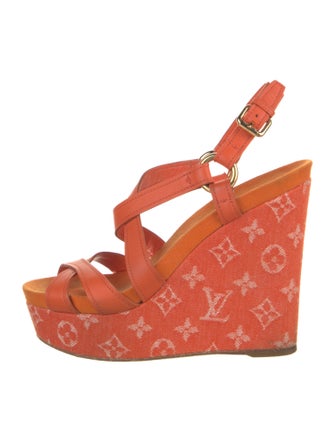 Louis Vuitton LV Monogram Leather Sandals