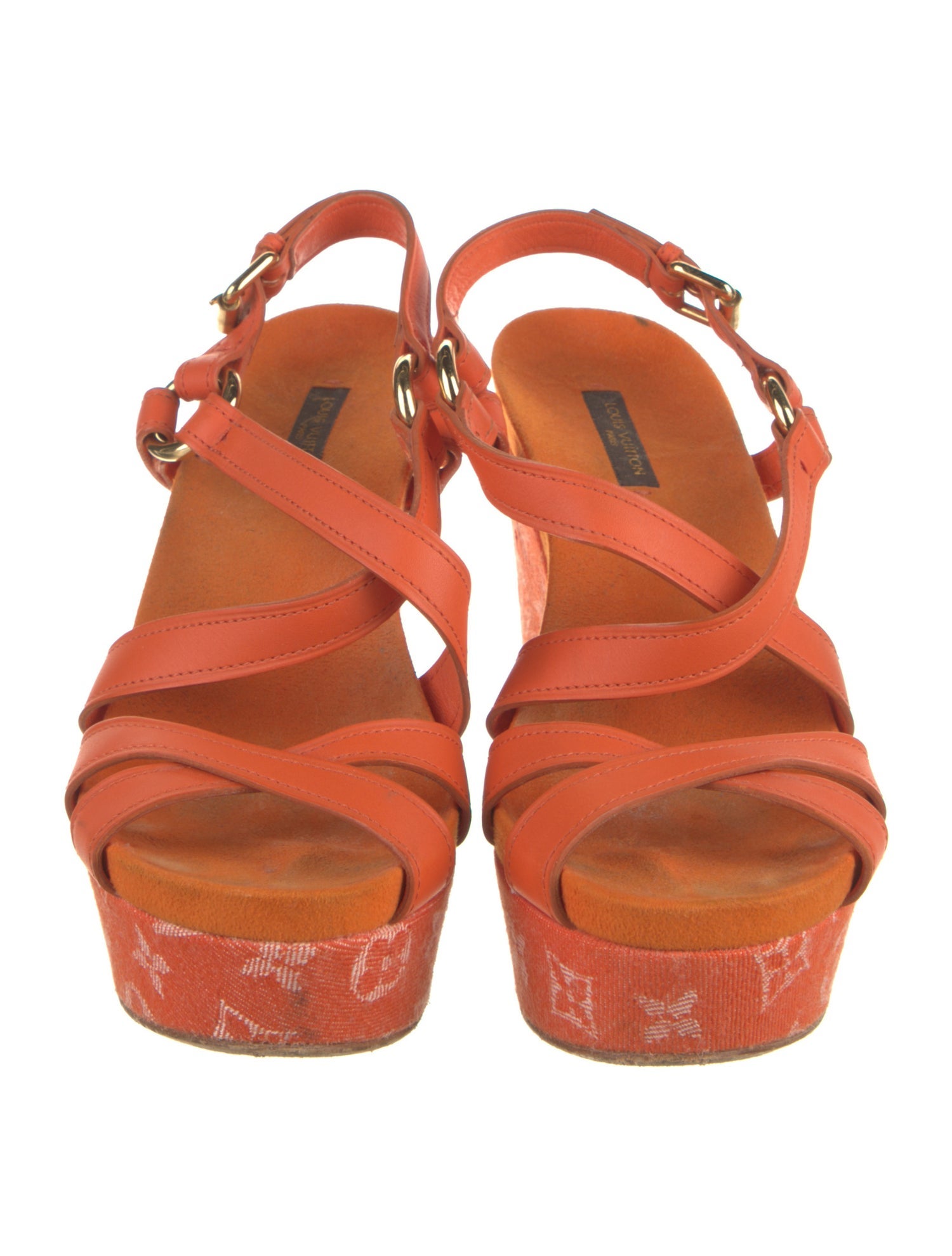 Louis Vuitton LV Monogram Leather Sandals