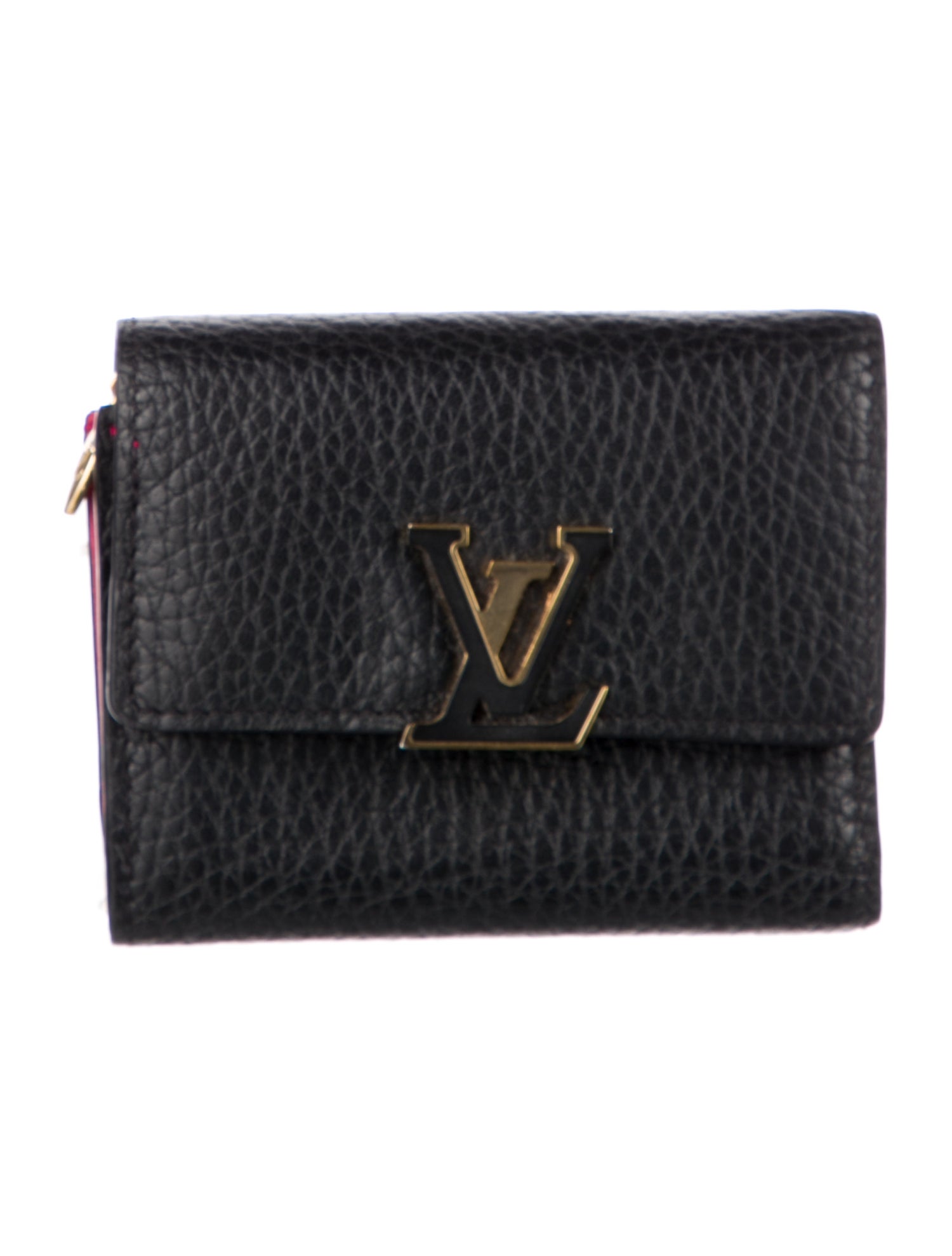 Louis Vuitton LV Monogram Taurillon Leather Capucines Compact Wallet