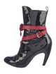 Louis Vuitton Patent Leather Lace-Up Boots