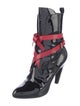 Louis Vuitton Patent Leather Lace-Up Boots