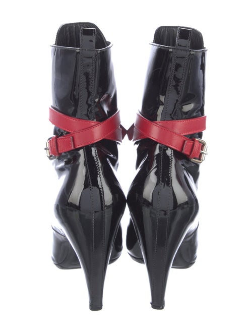 Louis Vuitton Patent Leather Lace-Up Boots