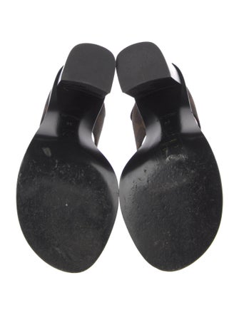 Louis Vuitton Damier Ebene Pattern Slingback Sandals