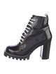 Louis Vuitton LV Monogram Patent Leather Combat Boots