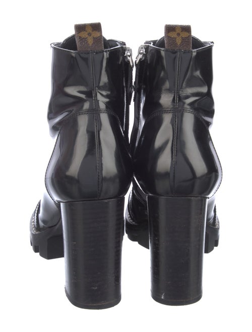 Louis Vuitton LV Monogram Patent Leather Combat Boots