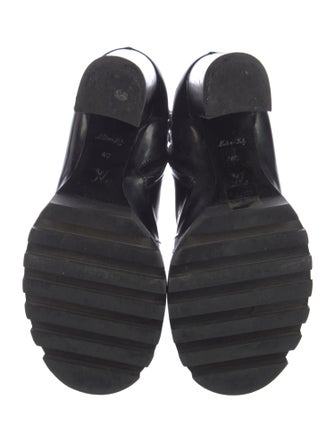 Louis Vuitton LV Monogram Patent Leather Combat Boots