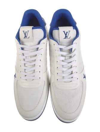 Louis Vuitton Leather Embroidered Accent Sneakers