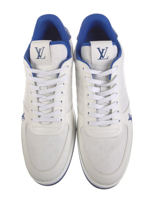 Louis Vuitton Leather Embroidered Accent Sneakers