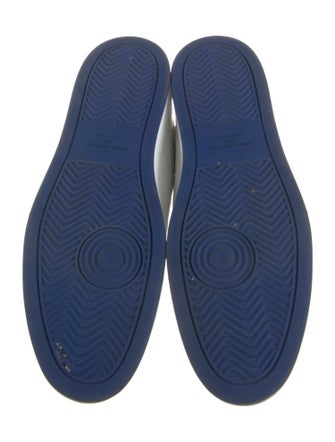 Louis Vuitton Leather Embroidered Accent Sneakers