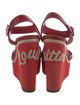 Louis Vuitton Leather Embroidered Accent Sandals