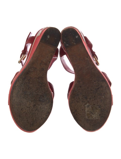 Louis Vuitton Leather Embroidered Accent Sandals