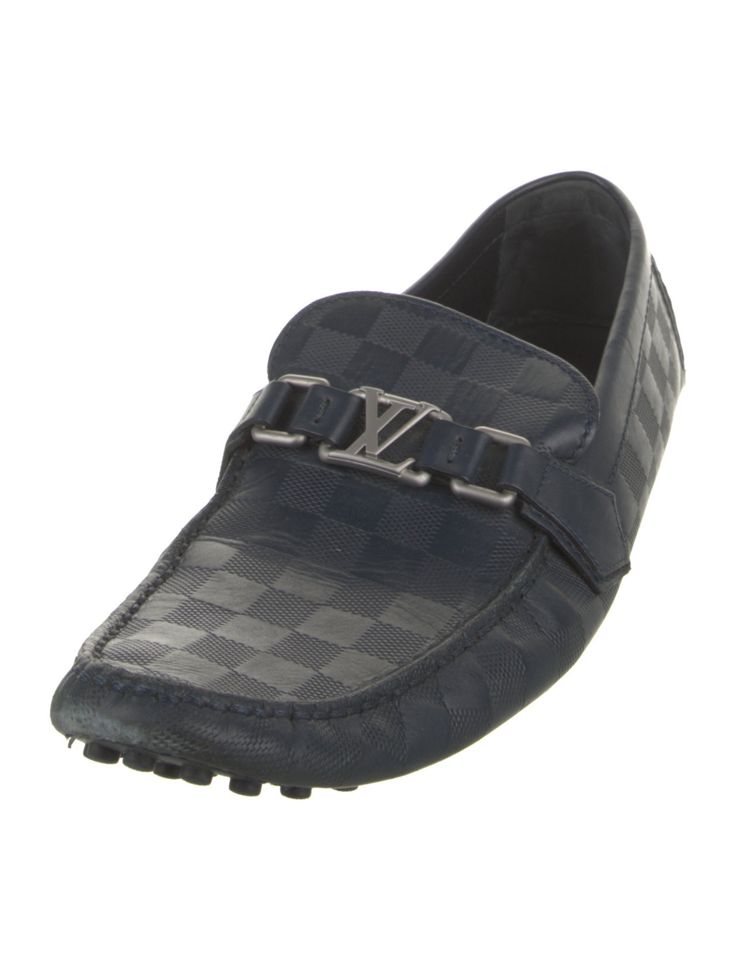 Louis Vuitton Signature Logo Leather Drivers