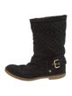 Louis Vuitton LV Monogram Suede Moto Boots
