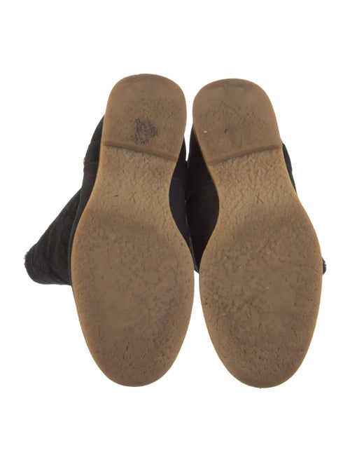 Louis Vuitton LV Monogram Suede Moto Boots