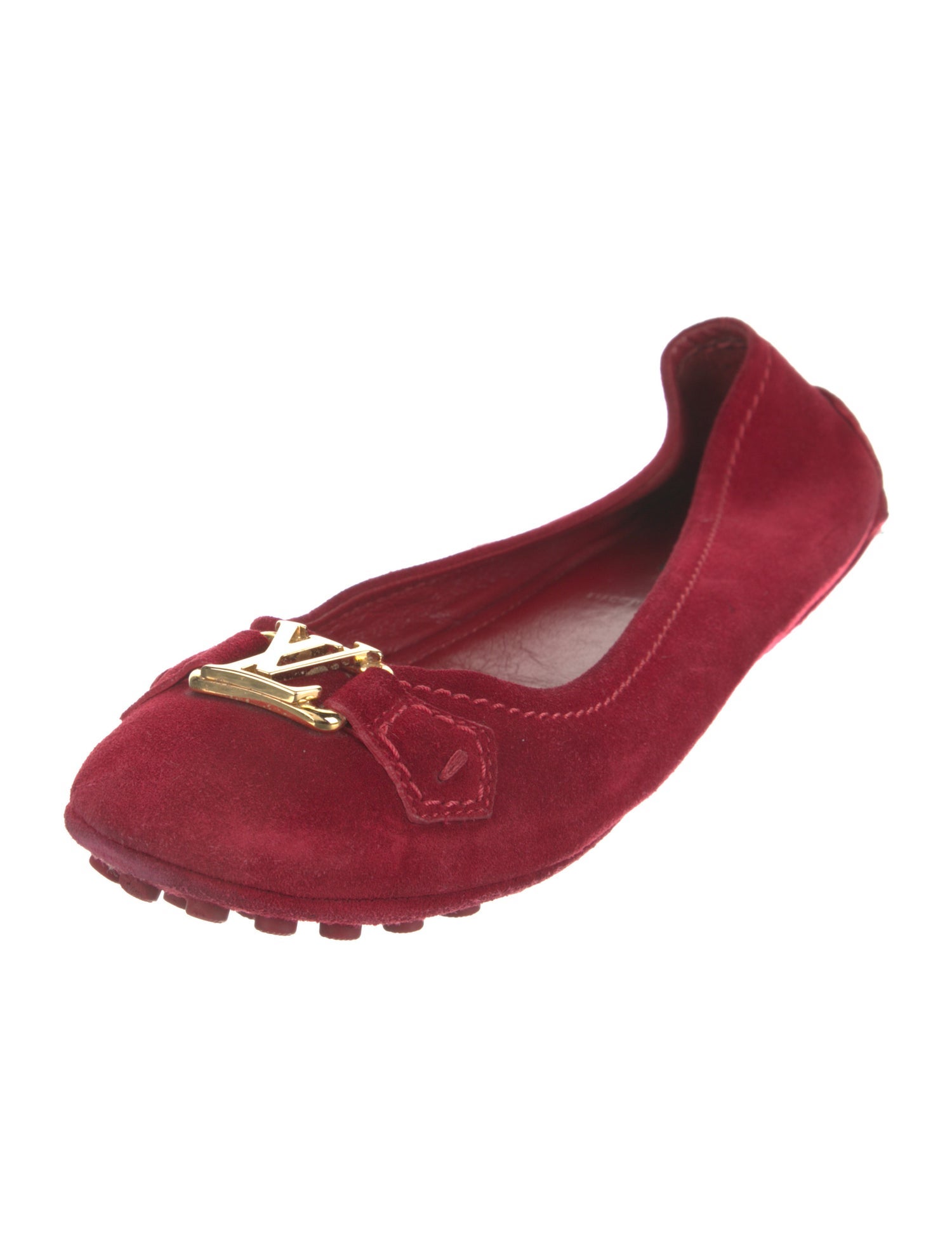 Louis Vuitton Suede Ballet Flats