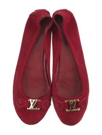 Louis Vuitton Suede Ballet Flats