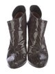 Louis Vuitton Patent Leather Animal Print Boots