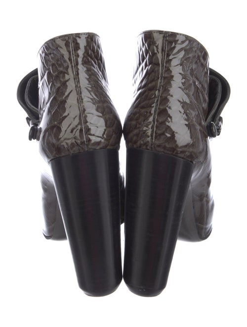 Louis Vuitton Patent Leather Animal Print Boots