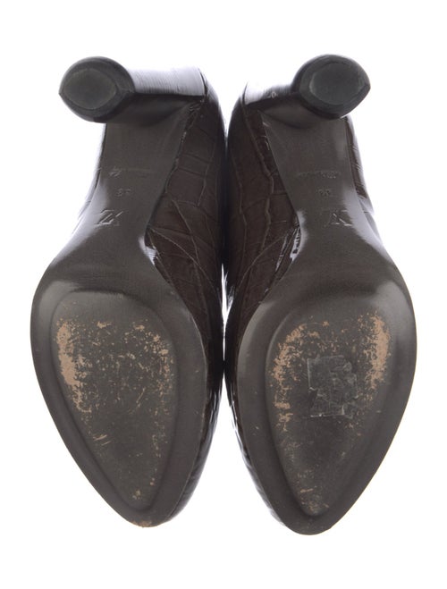 Louis Vuitton Patent Leather Animal Print Boots