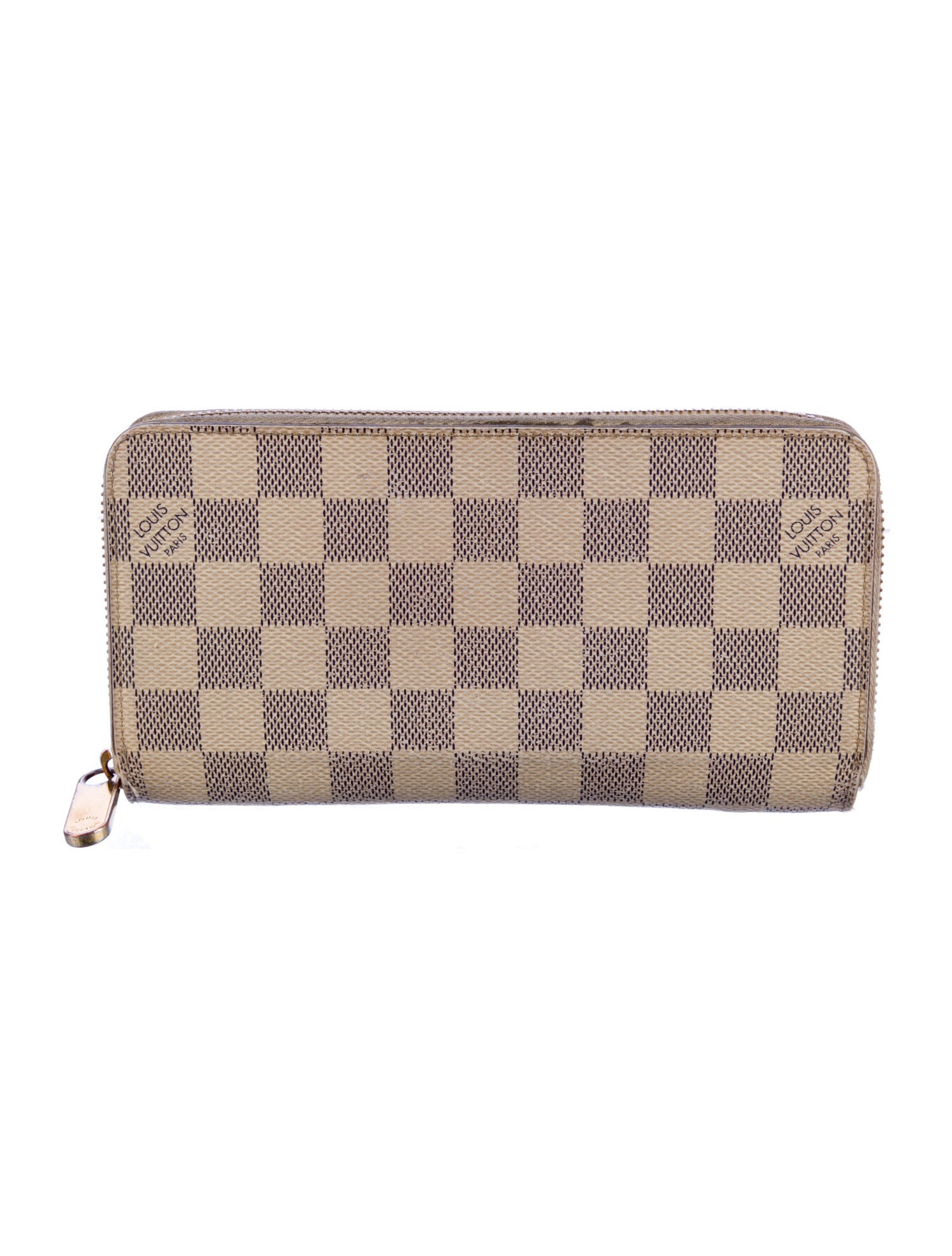 Louis Vuitton Damier Azur Pattern Coated Canvas Zippy Wallet
