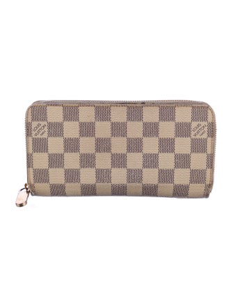 Louis Vuitton Damier Azur Pattern Coated Canvas Zippy Wallet